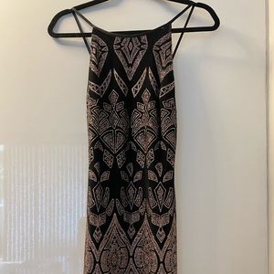 Black strap night gown
